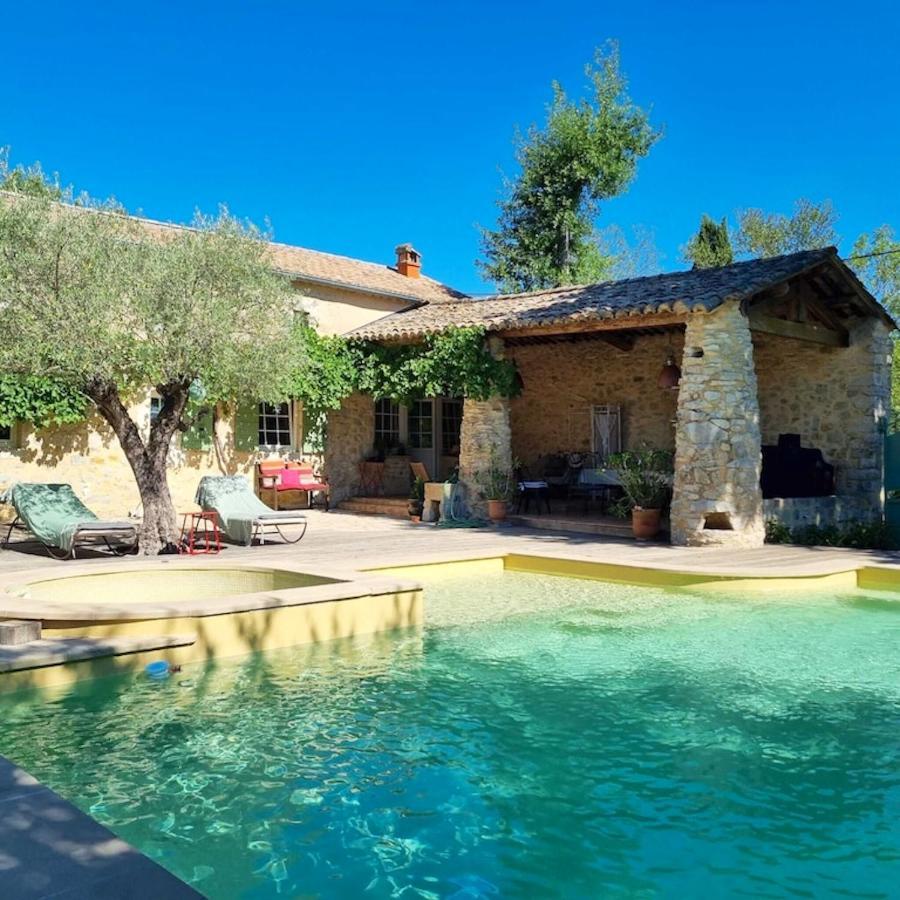 Villa Charmante A Lussan Avec Piscine Privee Et Jardin Closa Buitenkant foto