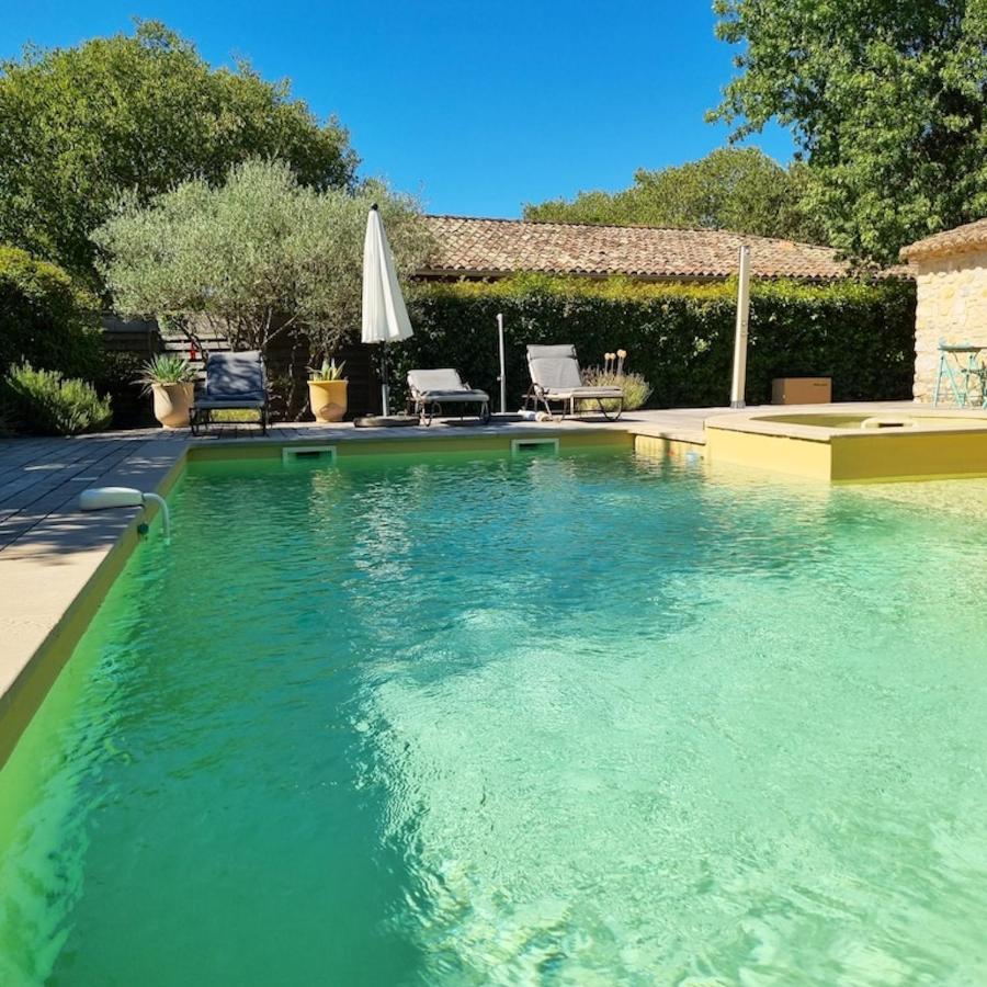 Villa Charmante A Lussan Avec Piscine Privee Et Jardin Closa Buitenkant foto