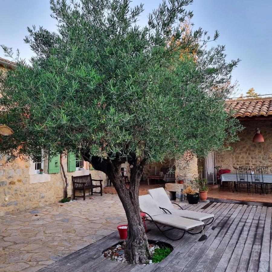 Villa Charmante A Lussan Avec Piscine Privee Et Jardin Closa Buitenkant foto